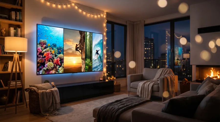 Abonnement IPTV Smarters Pro Premium en streaming 4K sur grand écran Smart TV